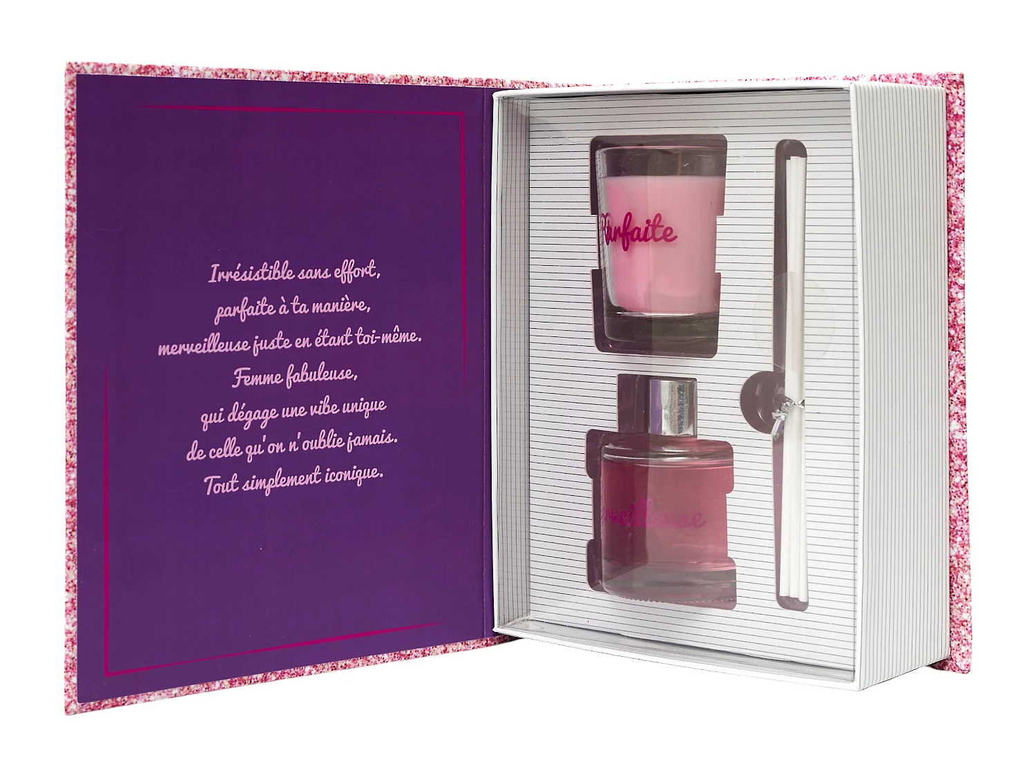Bougie Parfumee Et Diffuseur Coffret Paillette