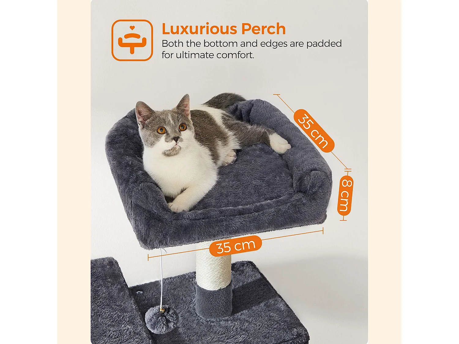 Tour à chat multi-niveaux FEANDREA PCT161G01