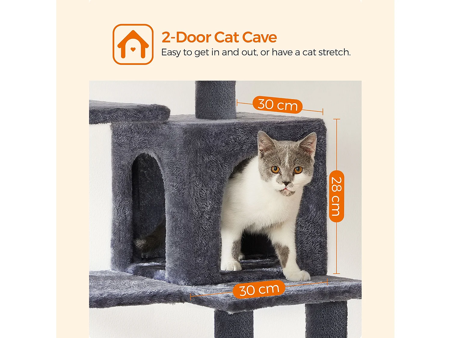 Tour à chat multi-niveaux FEANDREA PCT161G01