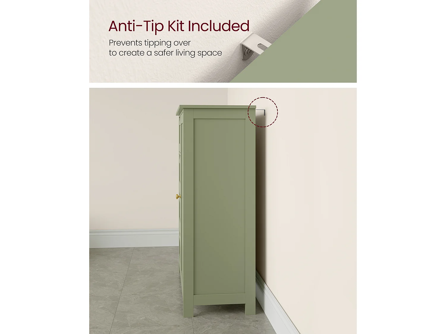 VASAGLE Bathroom Floor Storage Cabinet, Bathroom Storage Unit with 4 Drawers, Bathroom Cabinet Freestanding, with 1 Door, Adjustable Shelf, 30 x 55 x 82 cm, Laurel