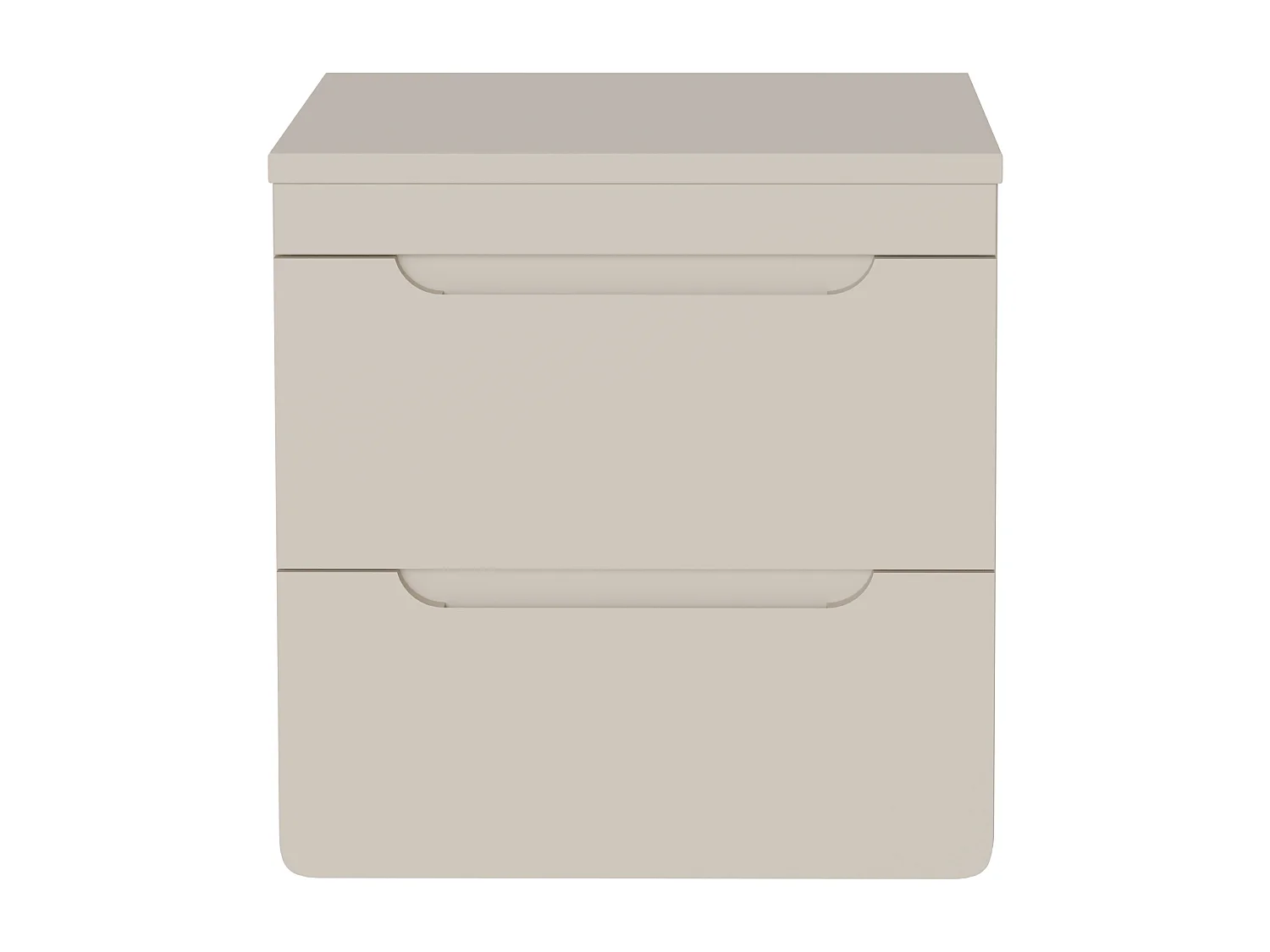 Meuble sous vasque suspendu avec planche - 60 cm - Beige - ARUBA