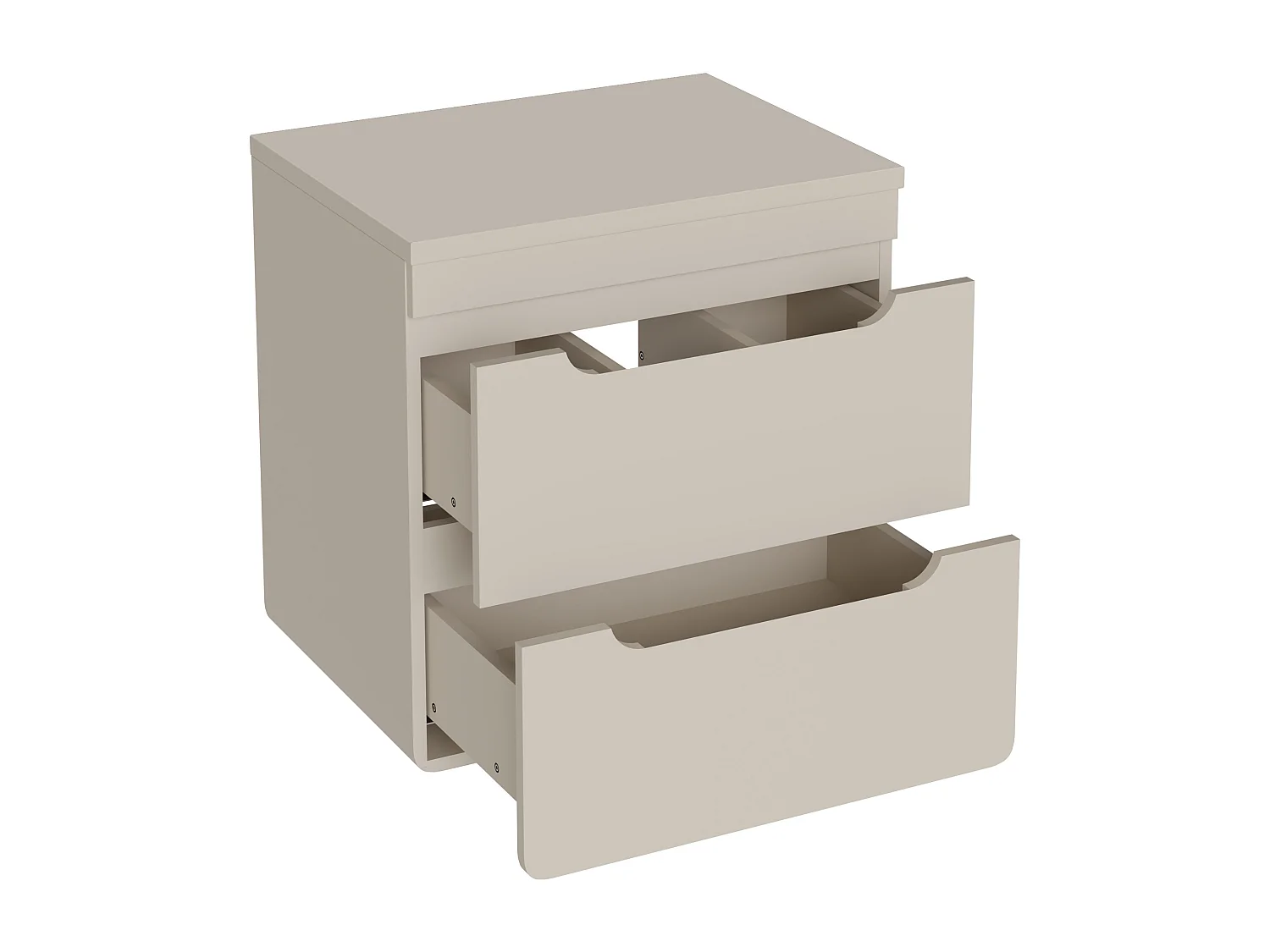 Meuble sous vasque suspendu avec planche - 60 cm - Beige - ARUBA