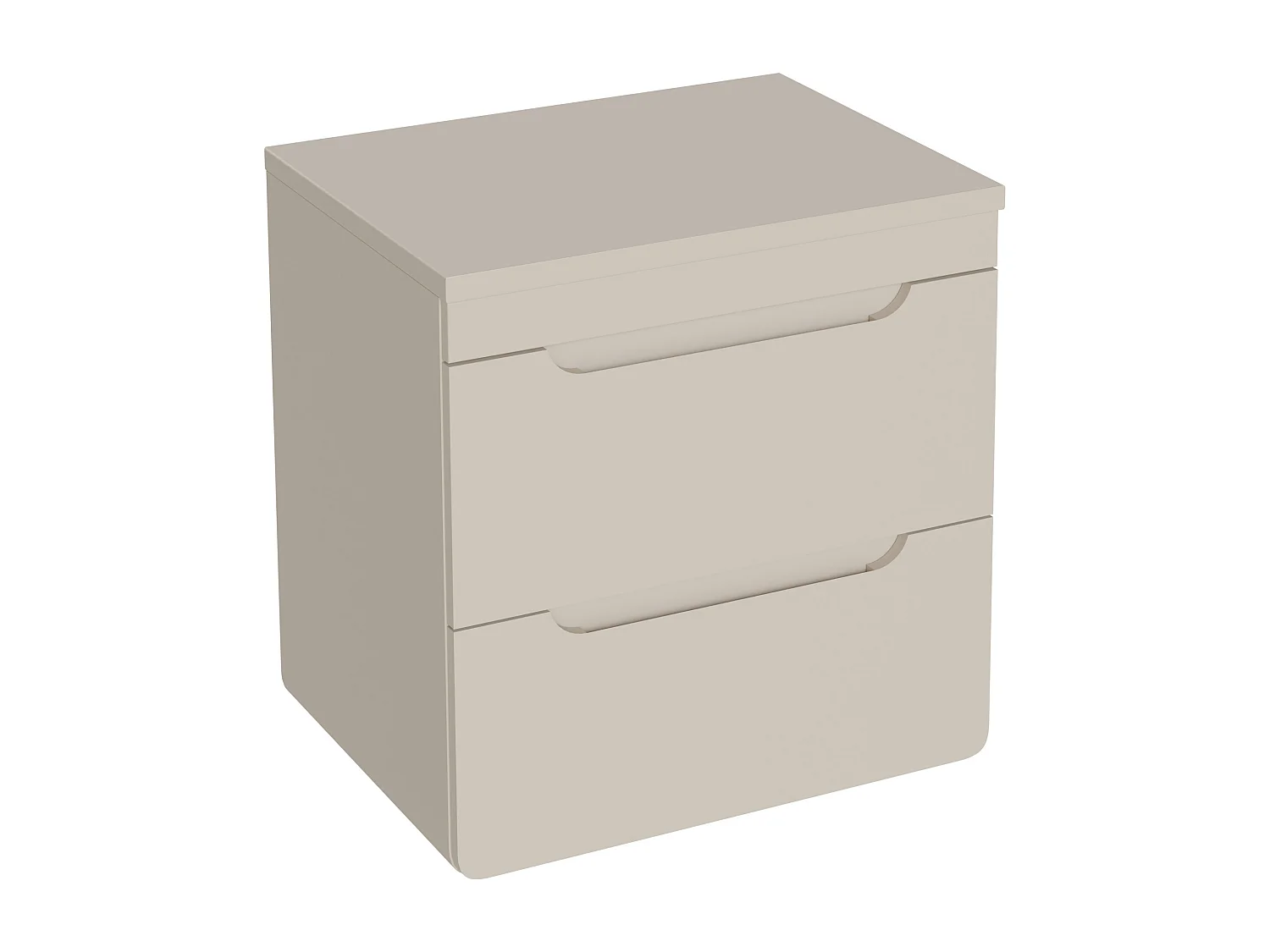 Meuble sous vasque suspendu avec planche - 60 cm - Beige - ARUBA
