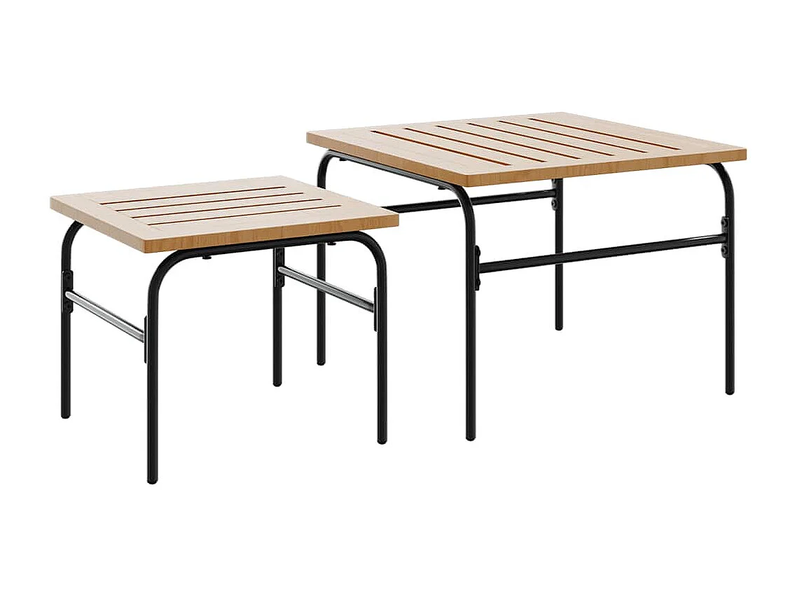 5 pcs conjunto mobiliário de varanda com almofadões aço preto