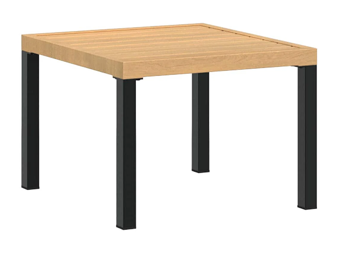Garden Furniture - Gartenbank-Set 4-tlg. Schwarz Pulverbeschichteter Stahl