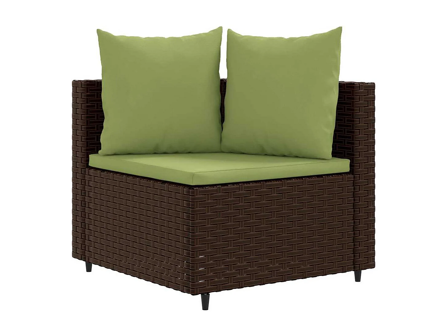 Garden Furniture - 10-delige Loungeset met kussens poly rattan bruin