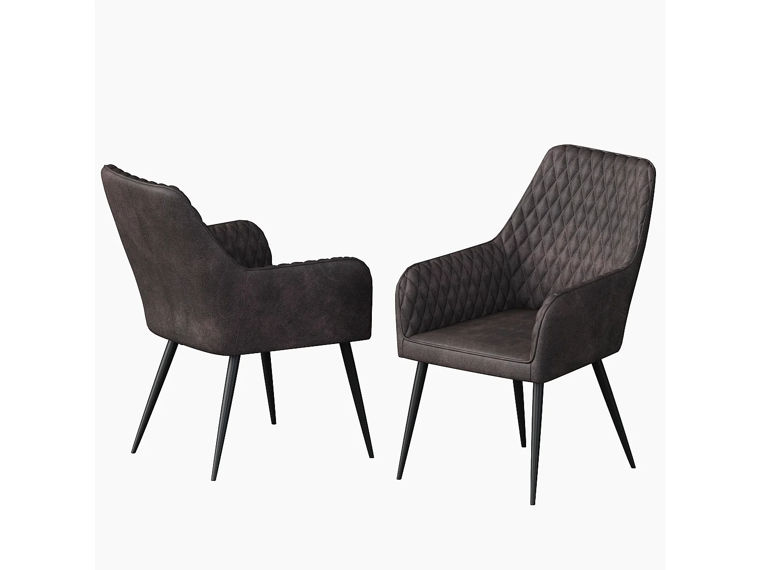 Set Of 6 Ella Technology Fabric Dining Chair