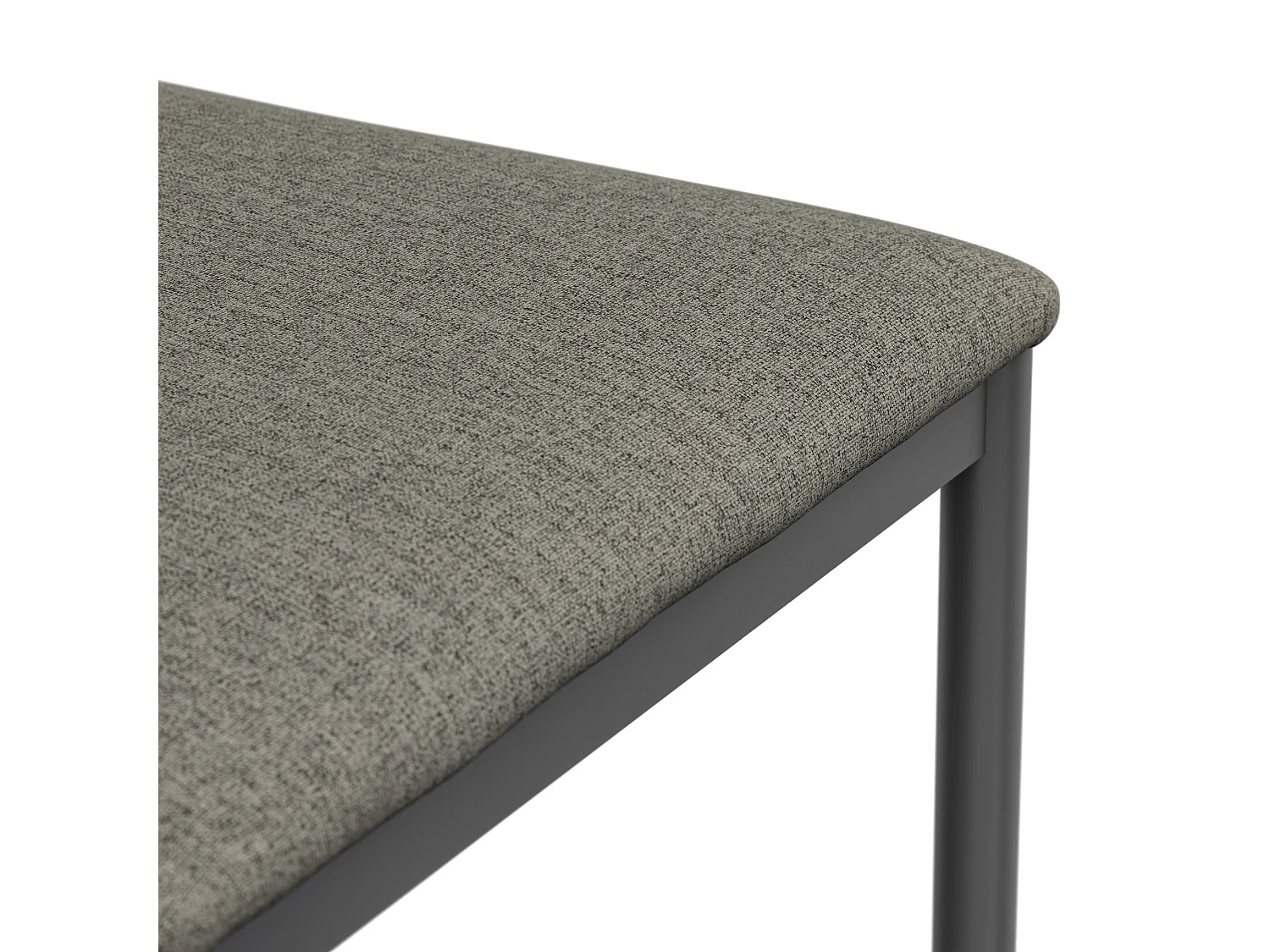 Set Of 8 Monza Fabric Dining Chair Modern Padded Seat Metal Legs Kitchen