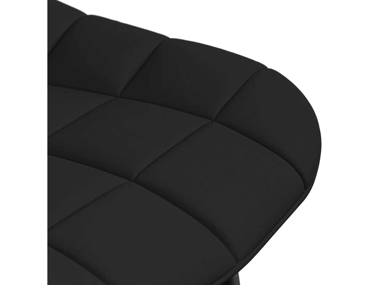 Set of 4 Nova Modern Faux Leather Dining Chair Padded Seat Metal Legs Kitchen