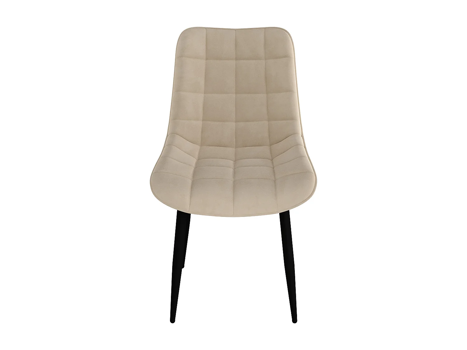 Set of 6 Nova Modern Velvet Dining Chair Padded Seat Metal Legs