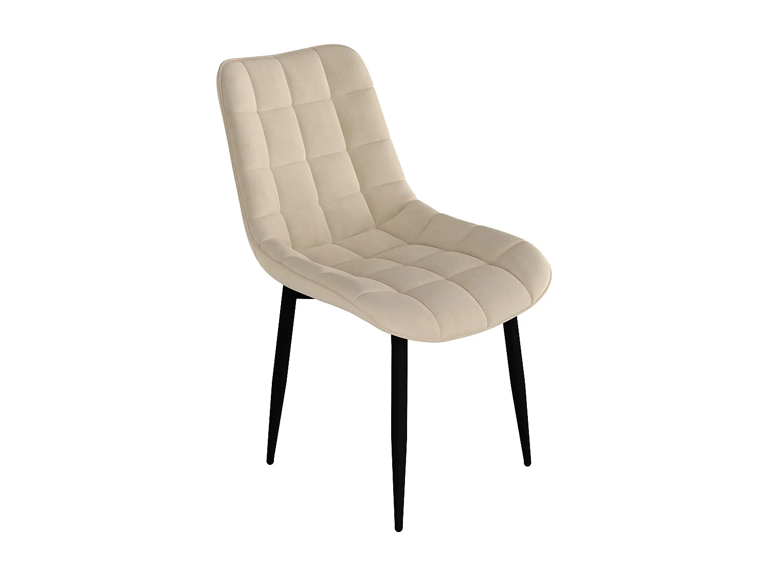 Set of 6 Nova Modern Velvet Dining Chair Padded Seat Metal Legs