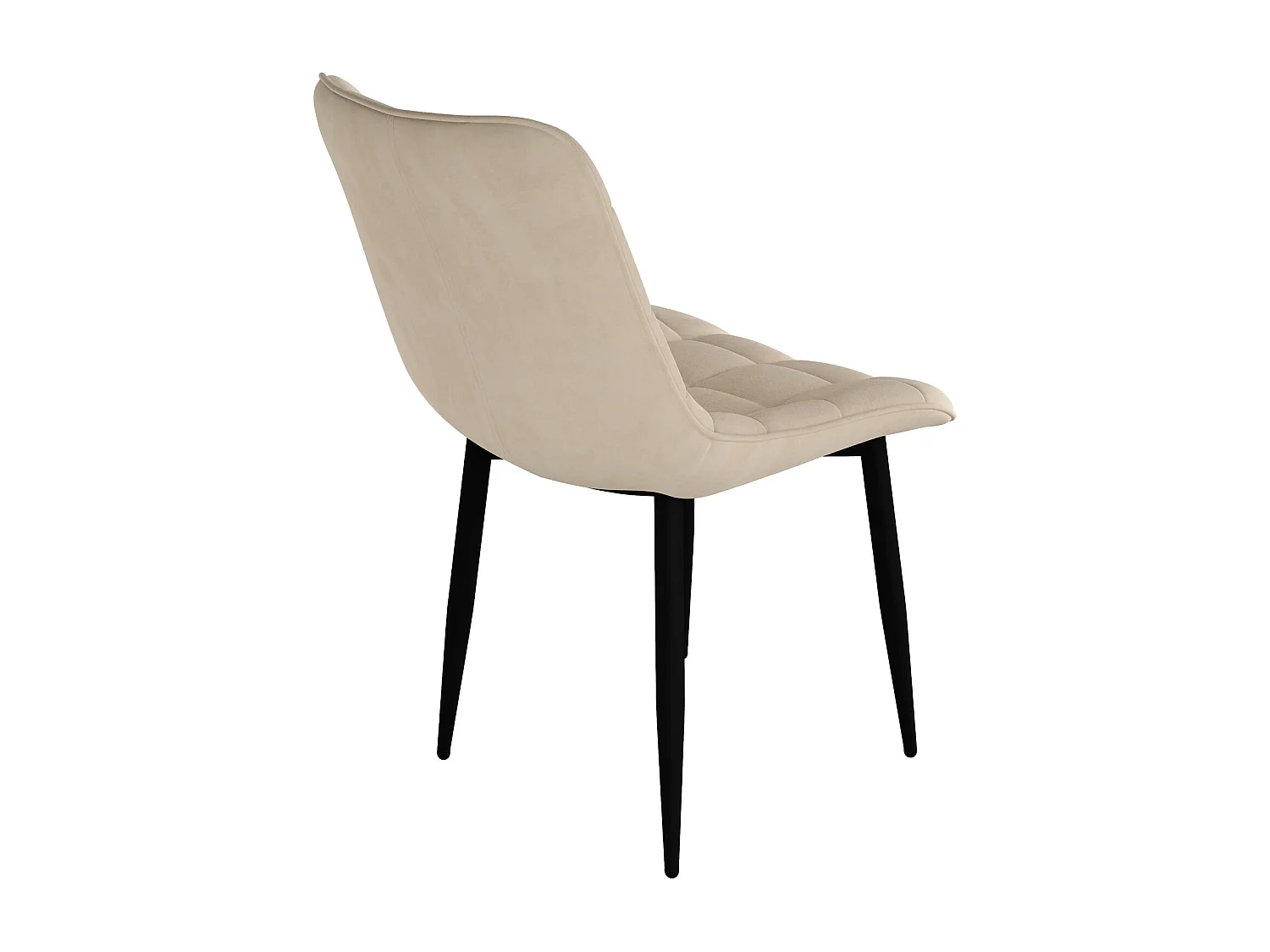 Set of 6 Nova Modern Velvet Dining Chair Padded Seat Metal Legs