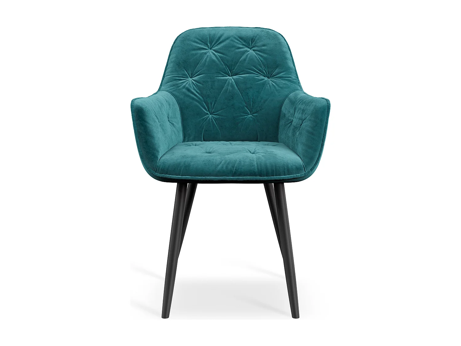 Set Of 8 Anika Modern Velvet Dining Chair Padded Seat Metal Legs