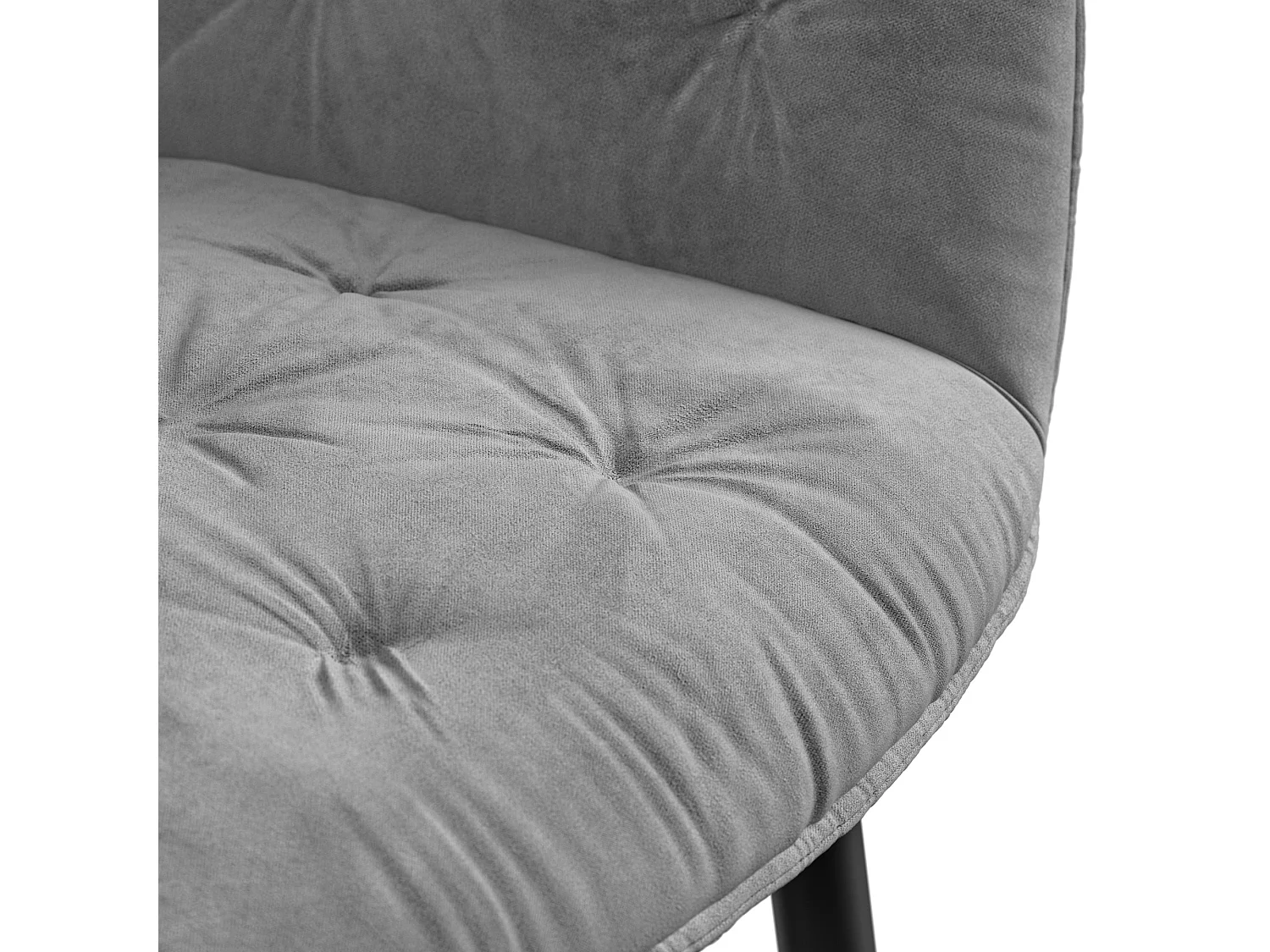 Set Of 8 Anika Modern Velvet Dining Chair Padded Seat Metal Legs