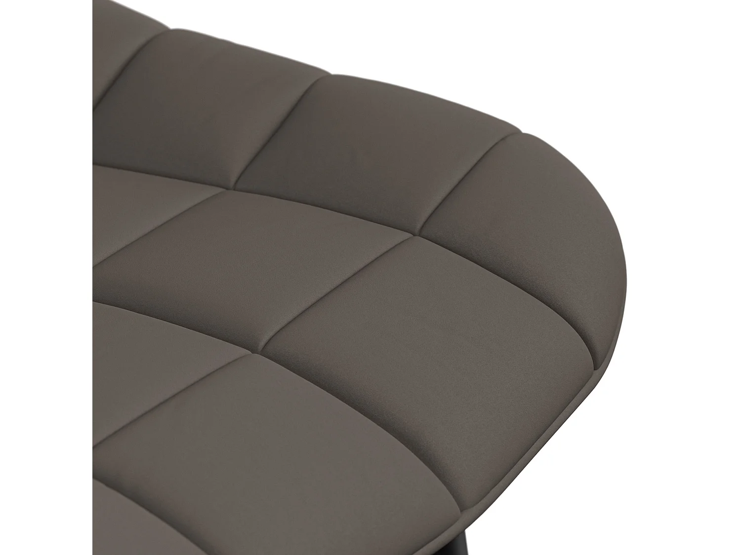 Set of 4 Nova Modern Faux Leather Dining Chair Padded Seat Metal Legs Kitchen
