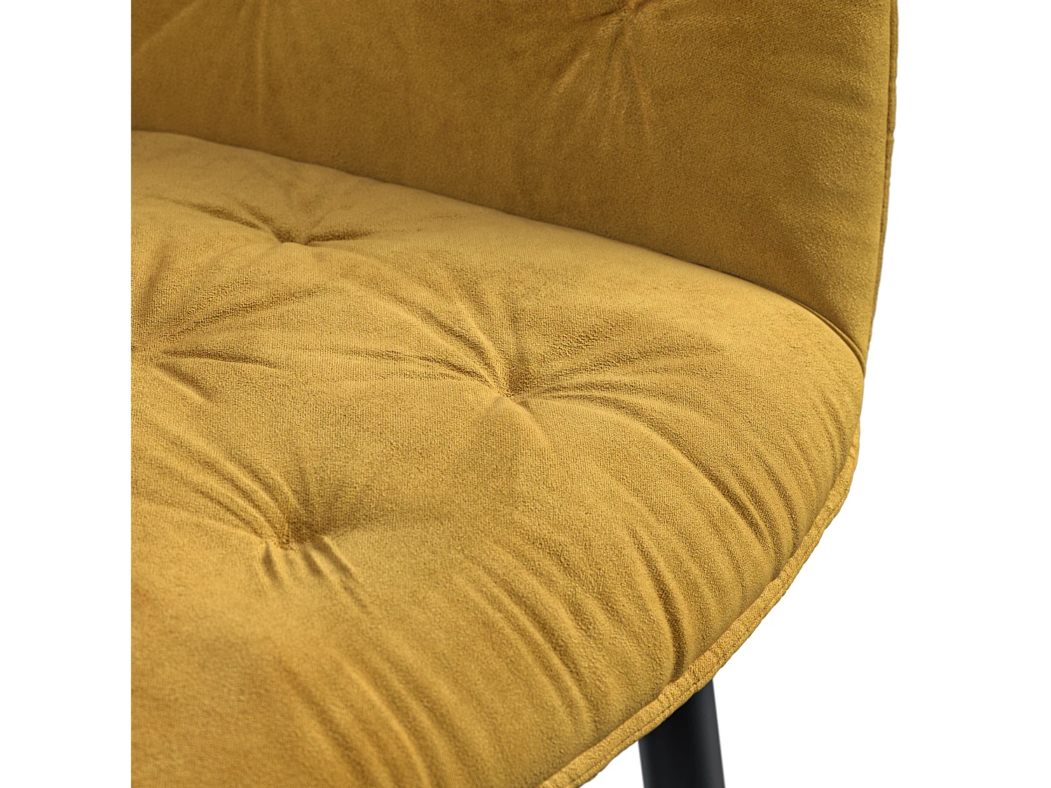Set Of 6 Anika Modern Velvet Dining Chair Padded Seat Metal Legs