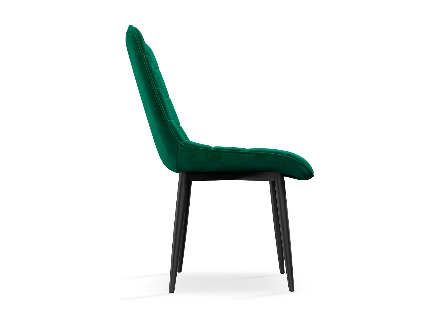 Set of 4 Nova Modern Velvet Dining Chair Padded Seat Metal Legs