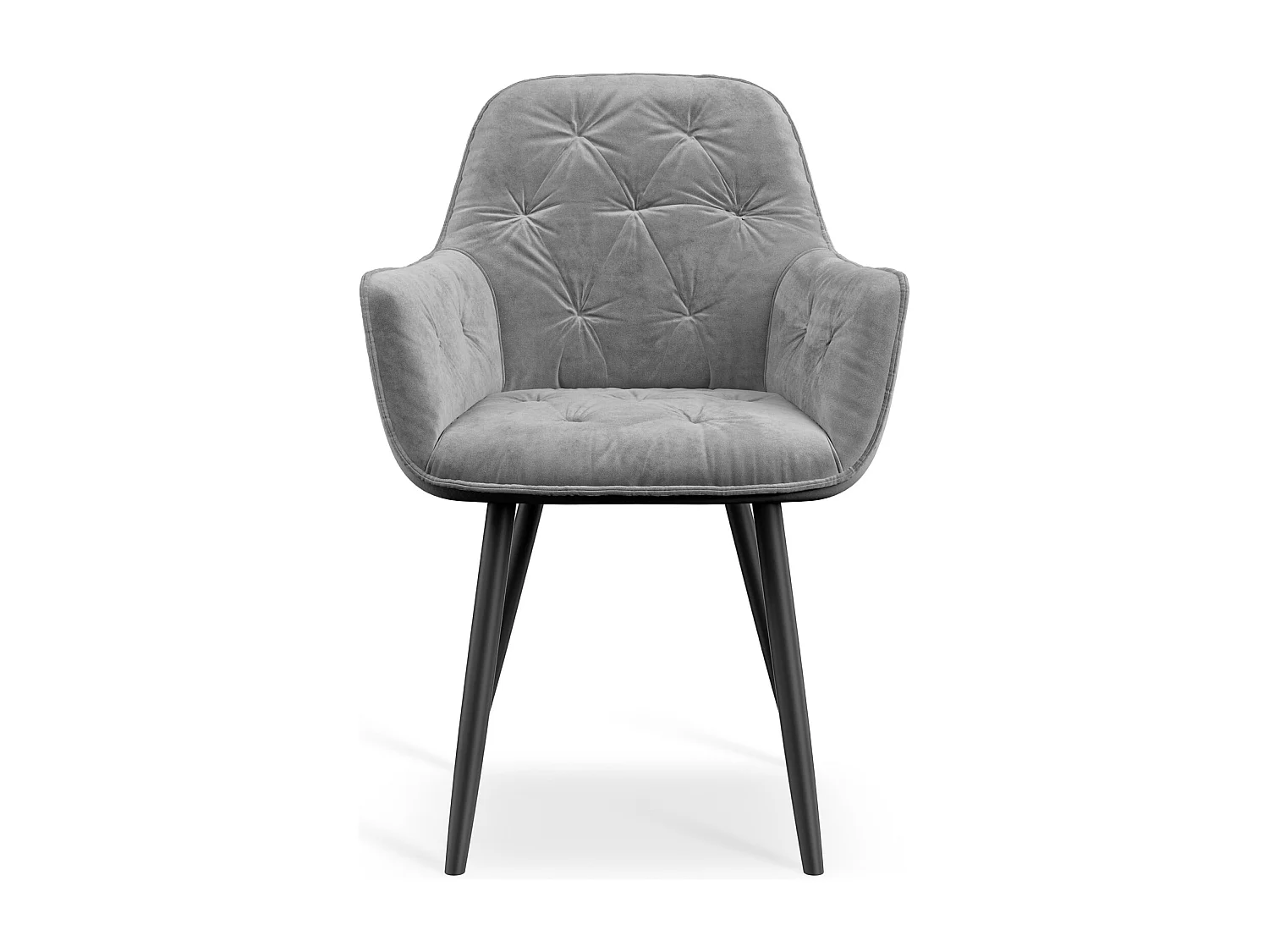 Set Of 6 Anika Modern Velvet Dining Chair Padded Seat Metal Legs