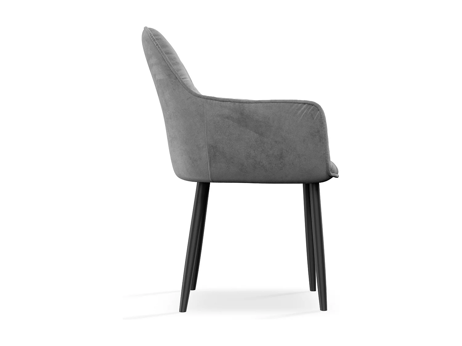 Set Of 6 Anika Modern Velvet Dining Chair Padded Seat Metal Legs