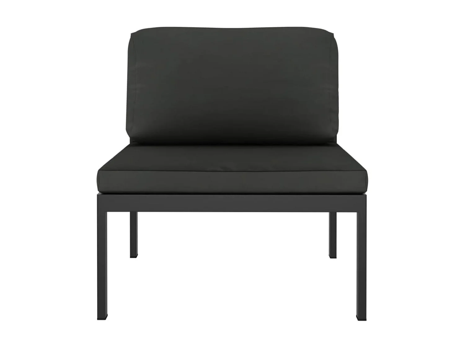 Salon de jardin 5 pc avec coussin Aluminium Anthracite 3
