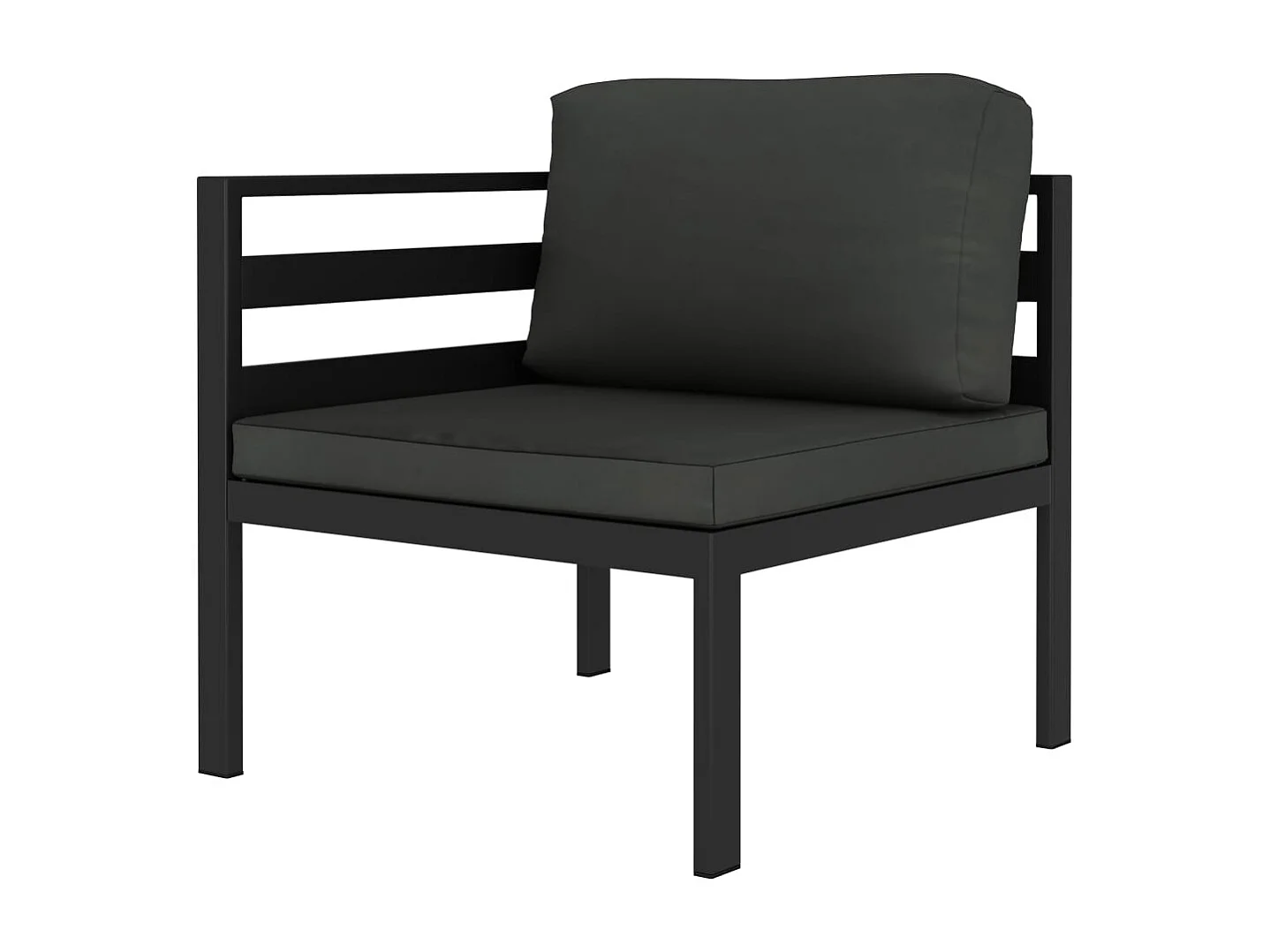 Salon de jardin 5 pc avec coussin Aluminium Anthracite 3