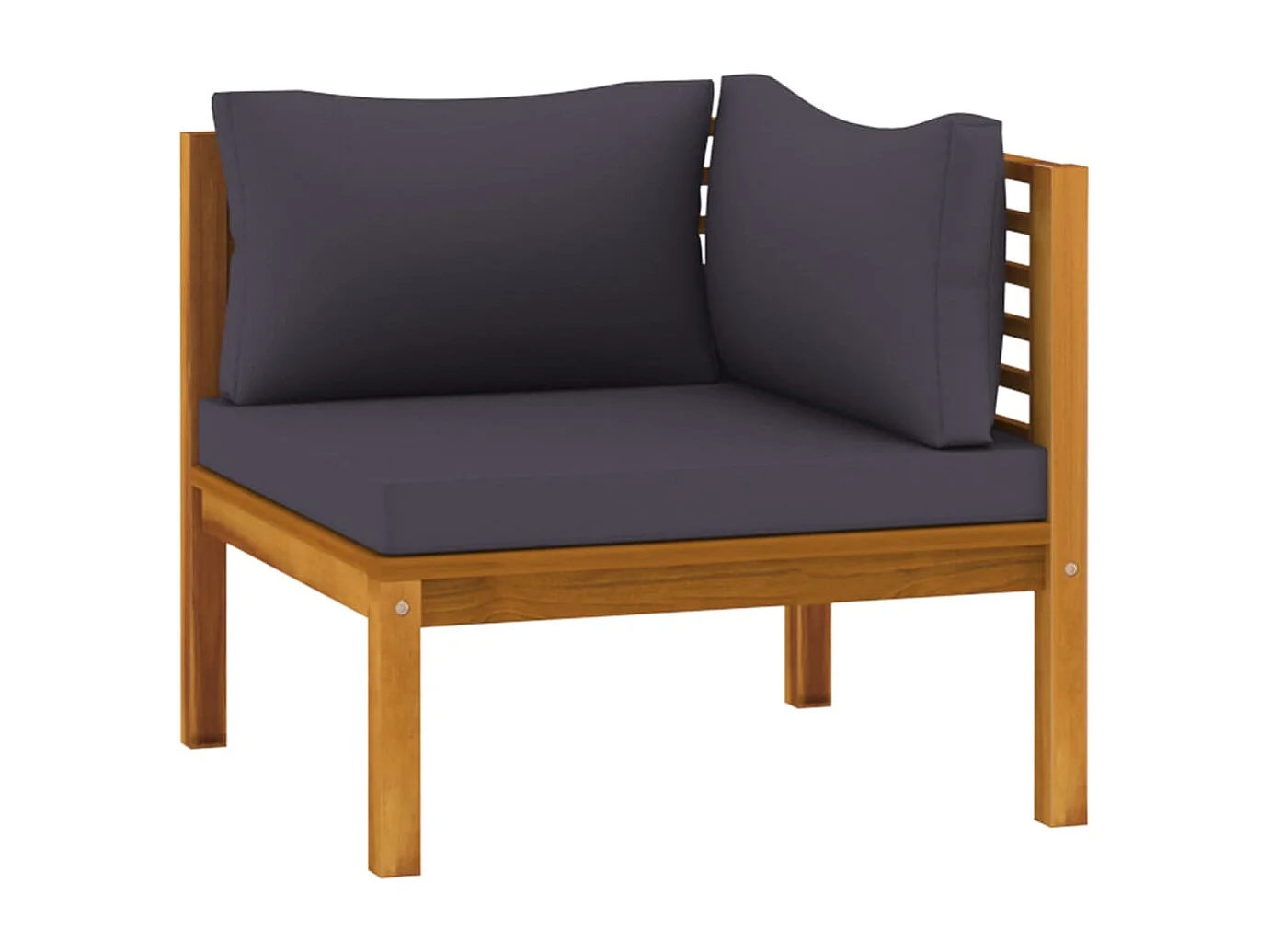 Salon de jardin 12 pc avec coussin Bois d'acacia solide 3