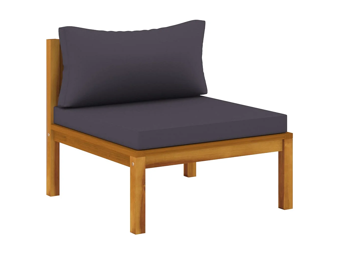 Salon de jardin 12 pc avec coussin Bois d'acacia solide 3