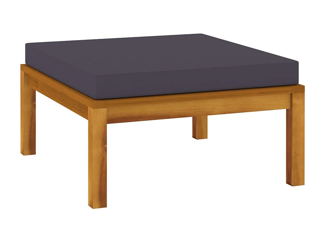 Salon de jardin 12 pc avec coussin Bois d'acacia solide 3