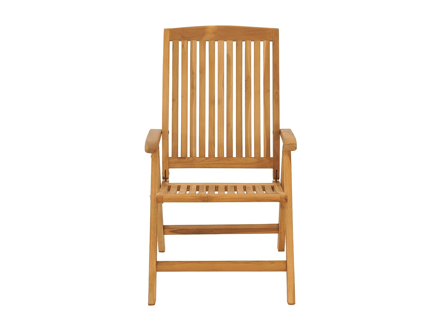 Chaise de jardin inclinable et coussin lot de 6 bois teck