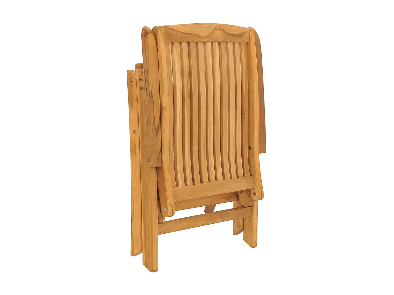Chaise de jardin inclinable et coussin lot de 6 bois teck