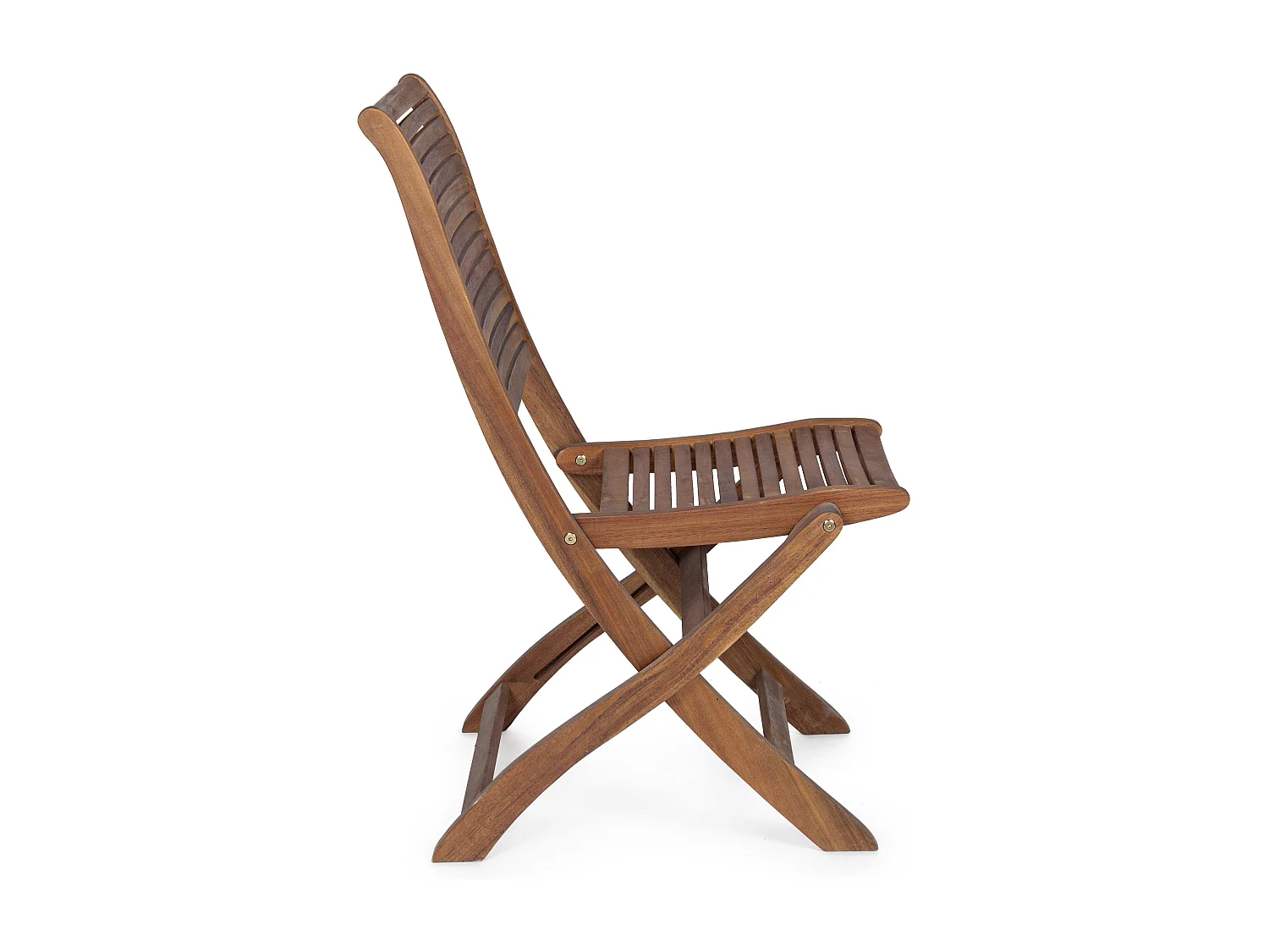 Lot de 2 chaises pliantes d’extérieur NOEMI – Bois d’acacia huilé