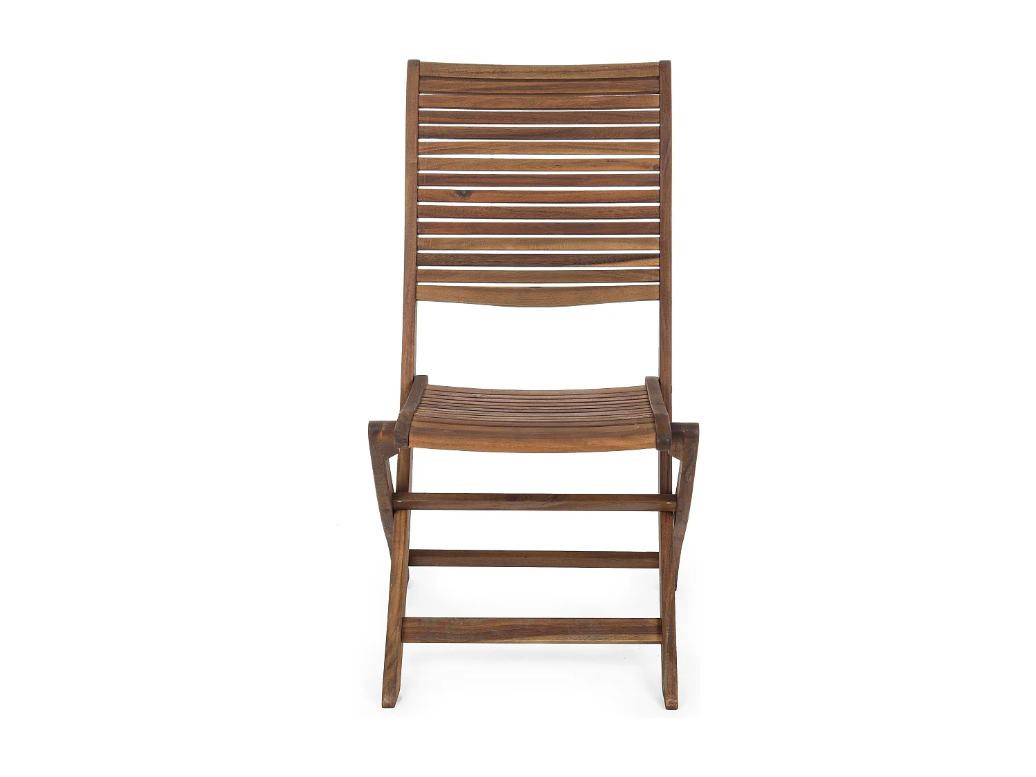 Lot de 2 chaises pliantes d’extérieur NOEMI – Bois d’acacia huilé