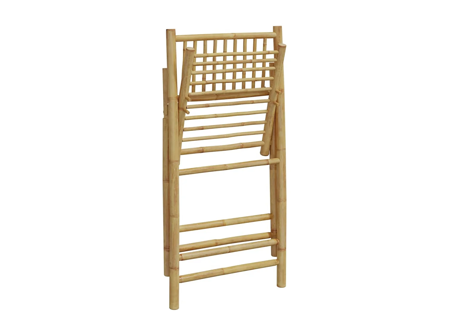 Chaise de bistro pliante lot de 6 et coussin blanc crème