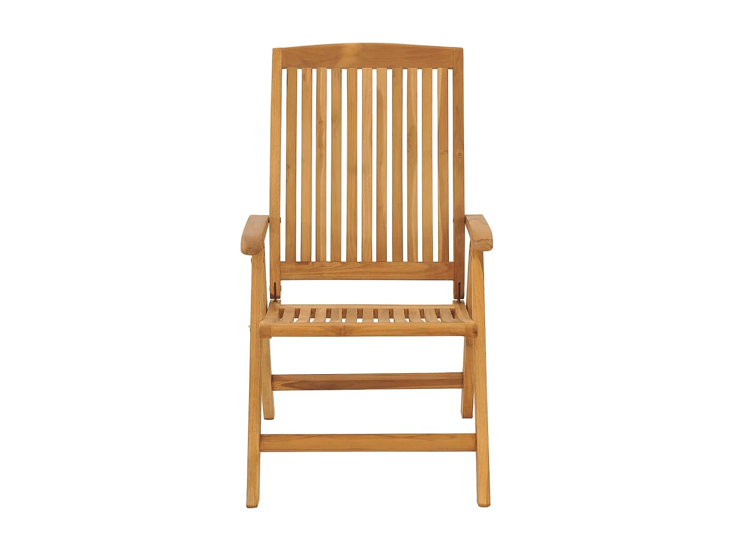 Chaise de jardin inclinable et coussin lot de 6 bois teck