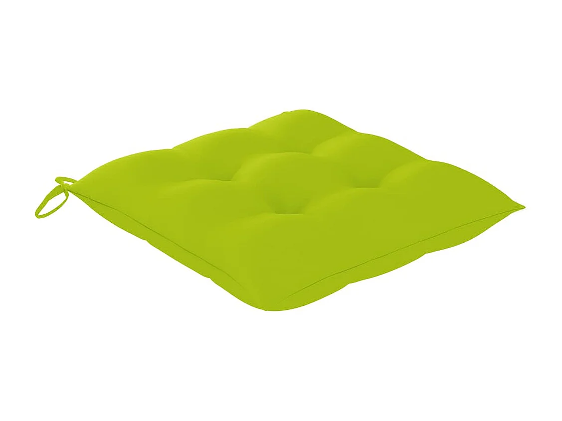 Chaise de jardin 2 pc avec coussin Bois de teck massif 22