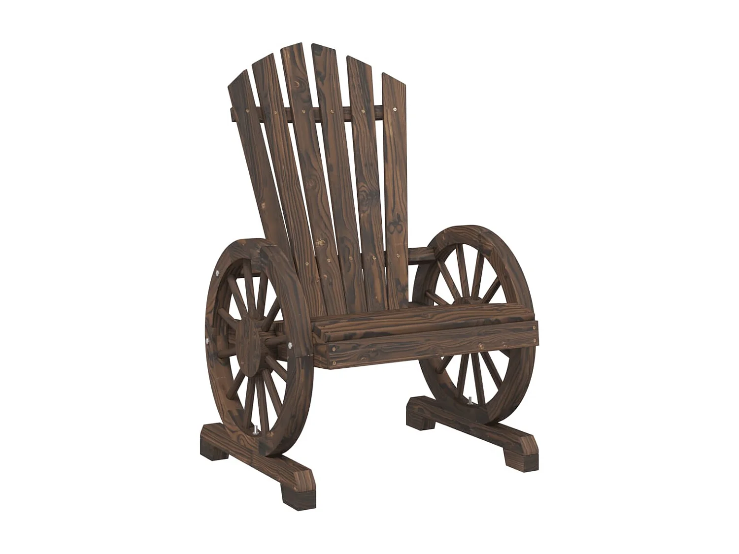 Chaise de jardin Adirondack 2 pc bois de sapin massif