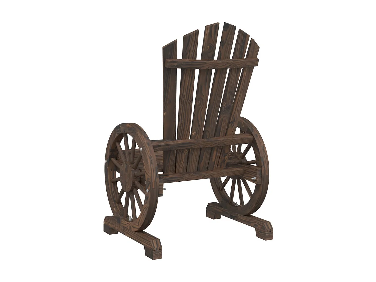 Chaise de jardin Adirondack 2 pc bois de sapin massif