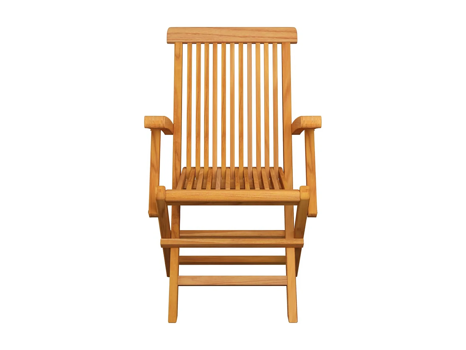 Chaise de jardin avec coussin vert 6 pc Bois de teck massif 3