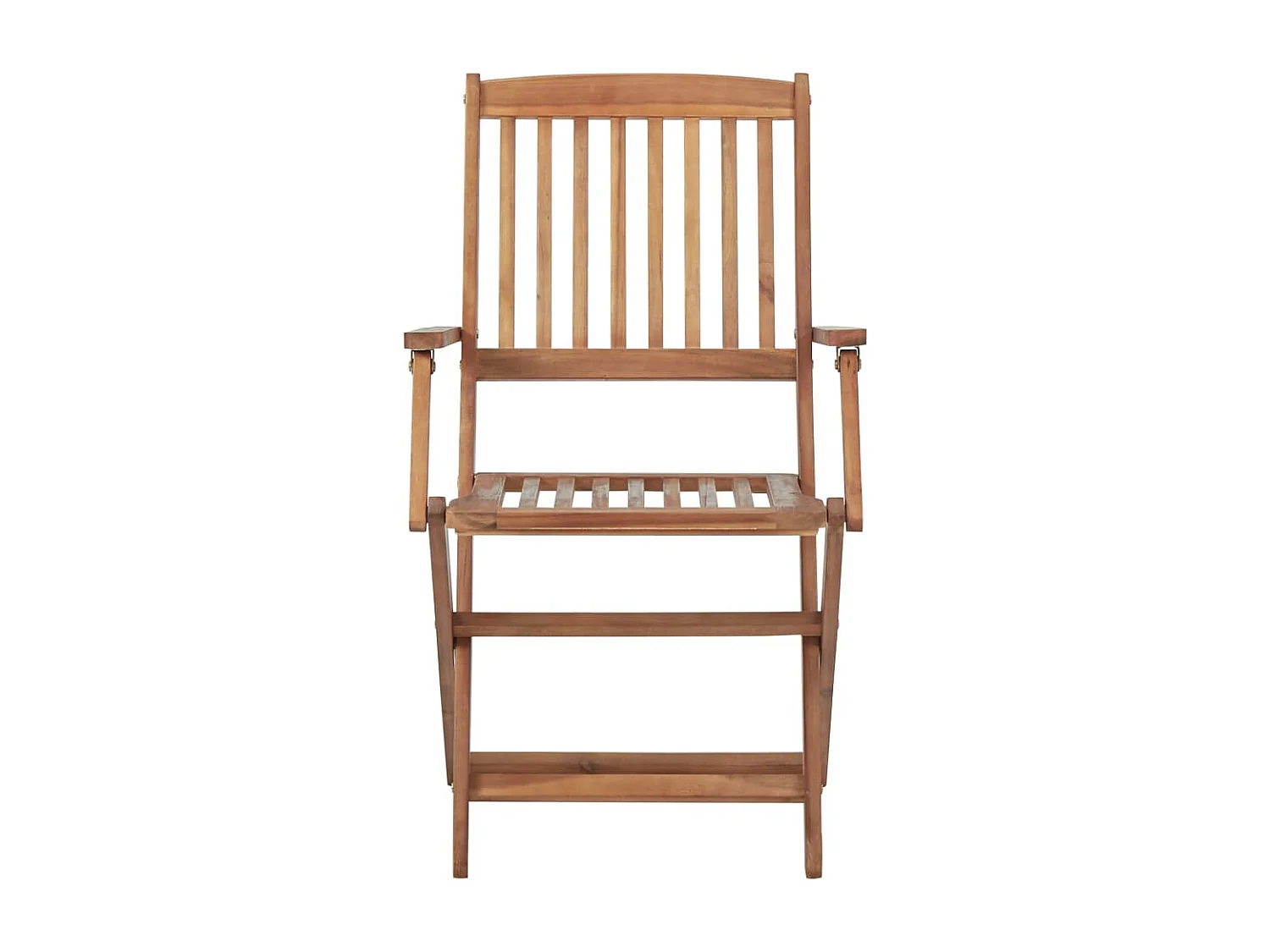 Chaise pliable de jardin 6 pc avec coussin Bois d'acacia 34