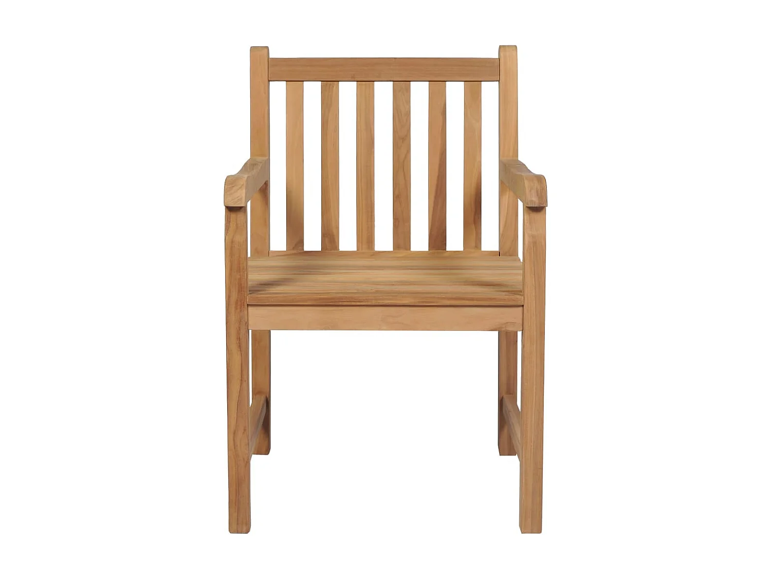 Chaise de jardin 2 pc avec coussin vert vif Teck massif 6