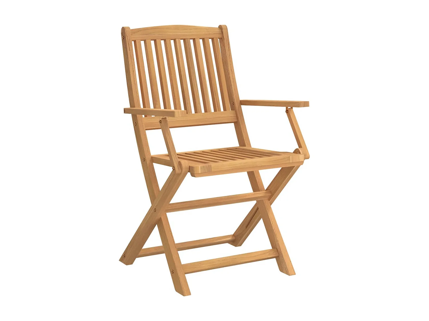 Chaise pliable de jardin 4 pc bois massif d'acacia