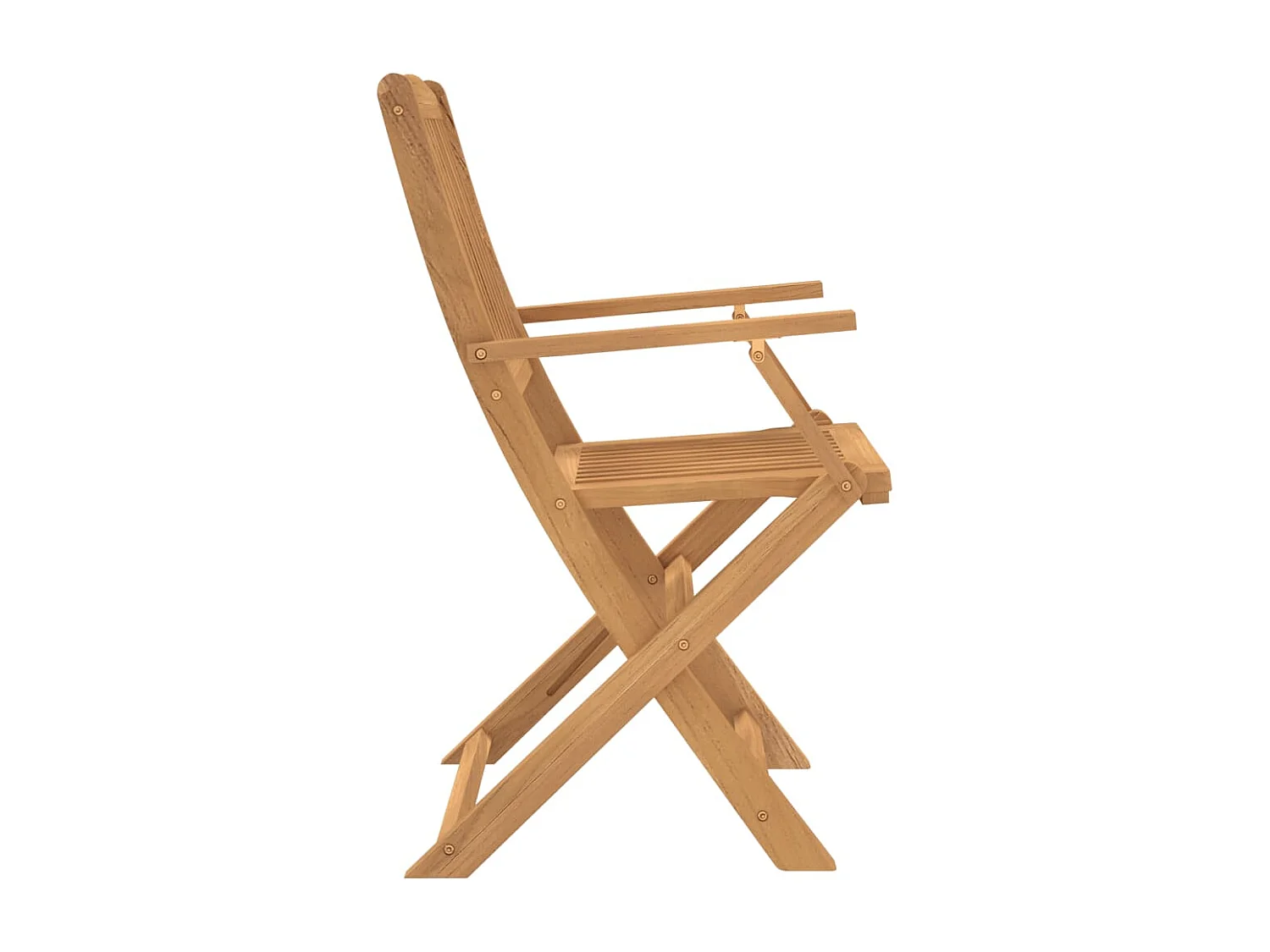 Chaise pliable de jardin 4 pc bois massif d'acacia