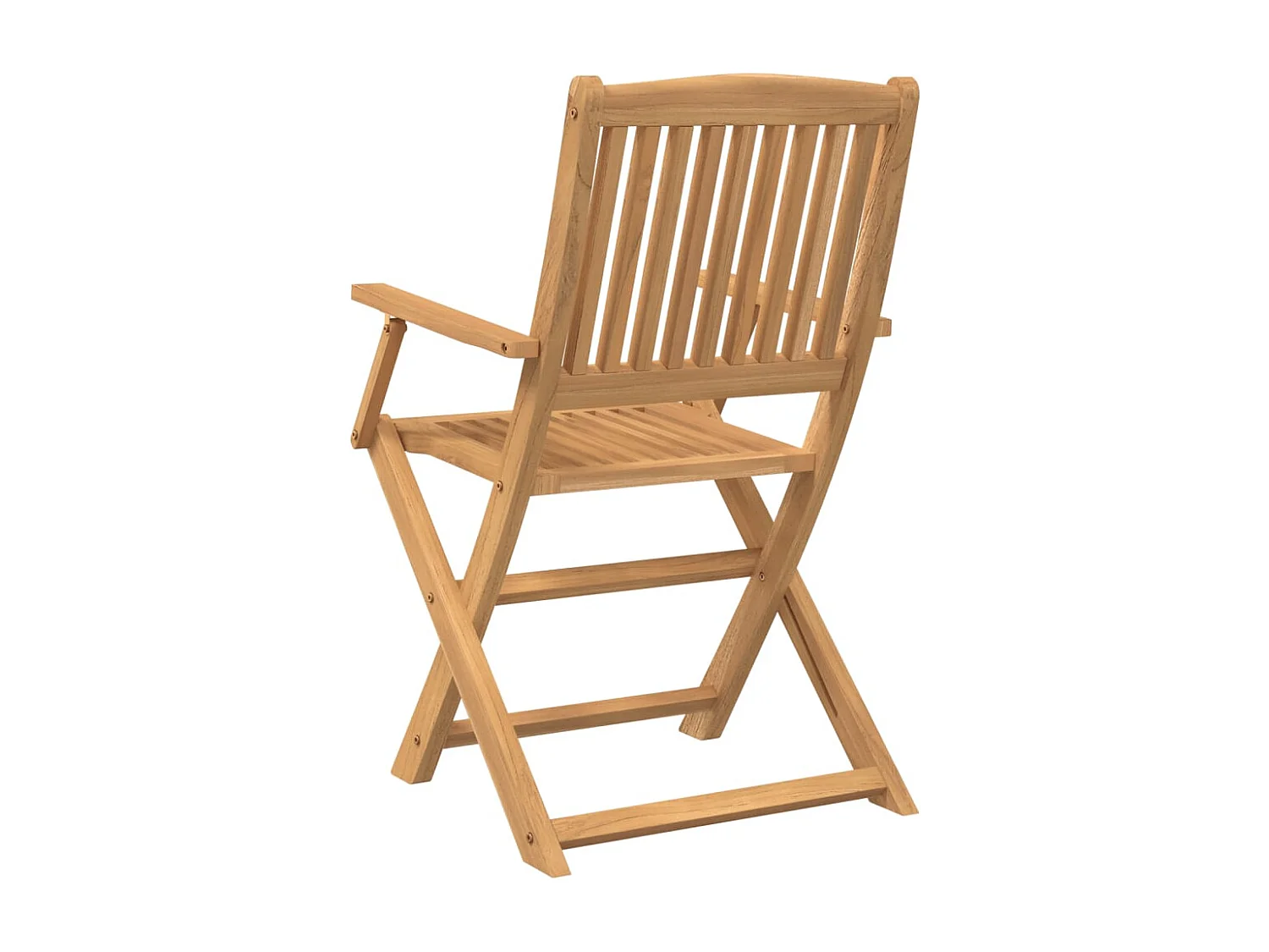 Chaise pliable de jardin 4 pc bois massif d'acacia