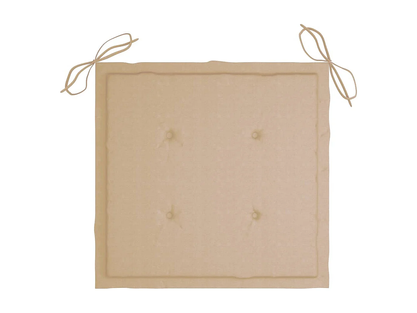 Chaise de jardin 2 pc avec coussin Bois de teck massif 5