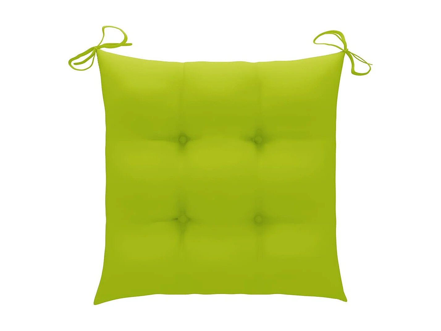 Chaise de jardin 4 pc avec coussin Bois de teck massif 13