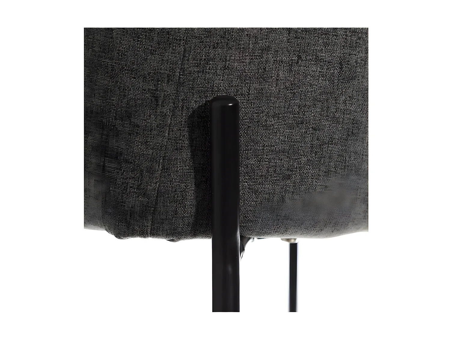 Duo de Fauteuils Tissu gris foncé/Métal noir - CIOP