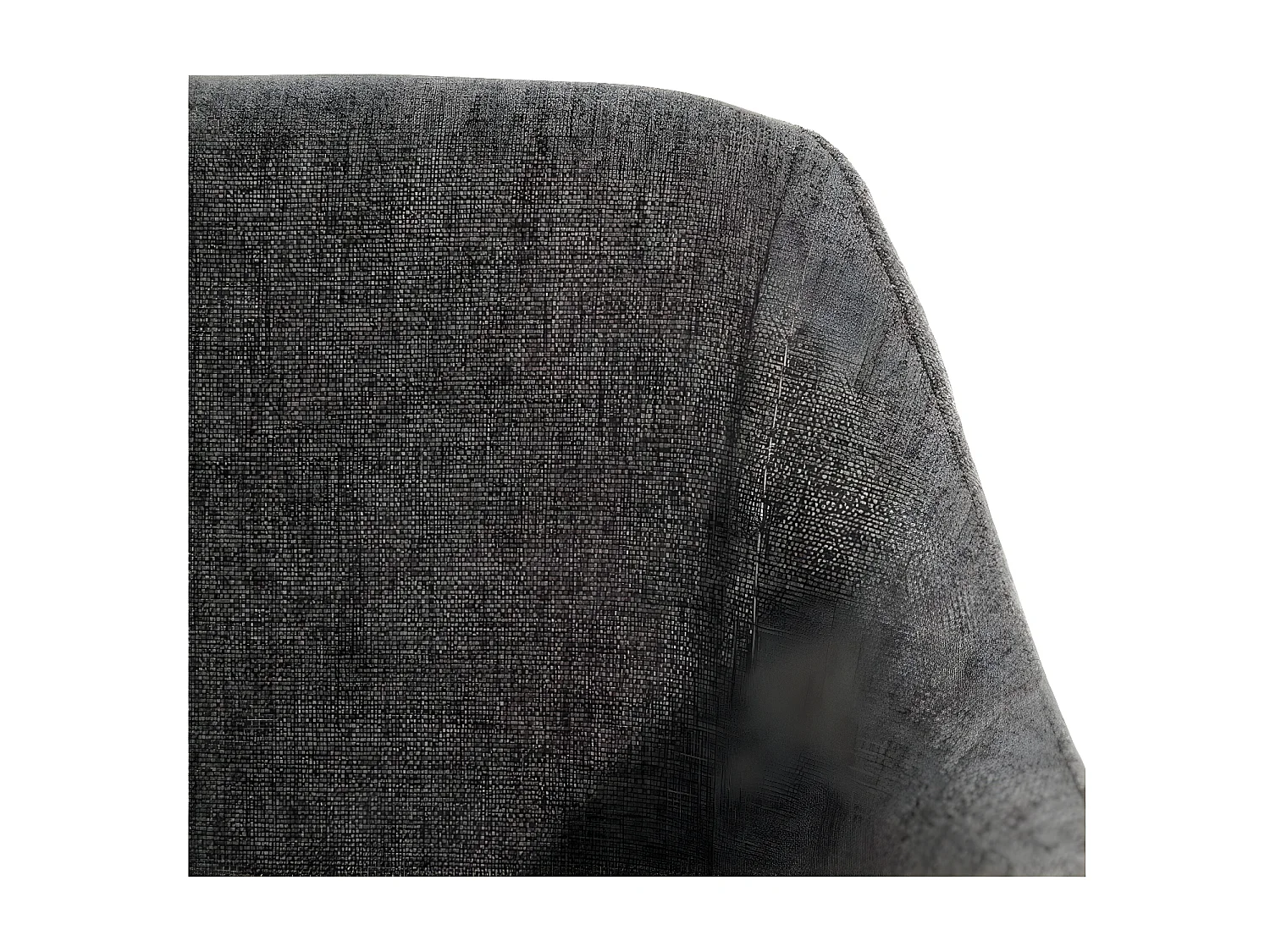 Duo de Fauteuils Tissu gris foncé/Métal noir - CIOP