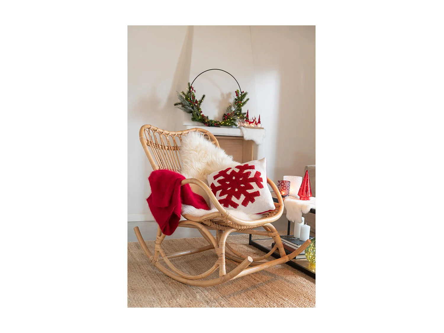 Rocking Chair Rotin naturel - RICKY