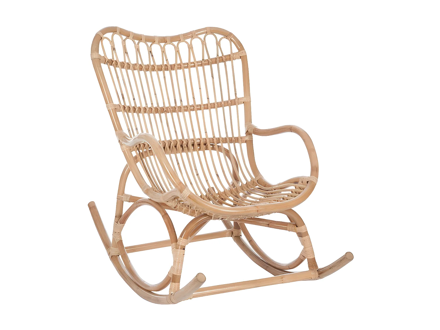 Rocking Chair Rotin naturel - RICKY