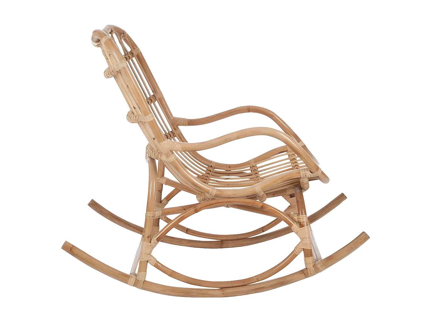 Rocking Chair Rotin naturel - RICKY